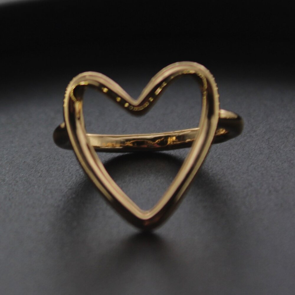 125251-US 8 Gold Heart Ring.